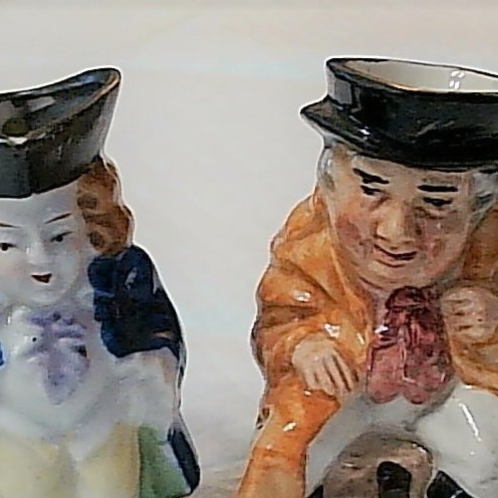 Vintage Toby mugs.